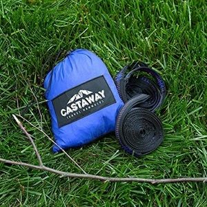 Castaway Travel Hammocks Double Blue/Charcoal Camping Hammock